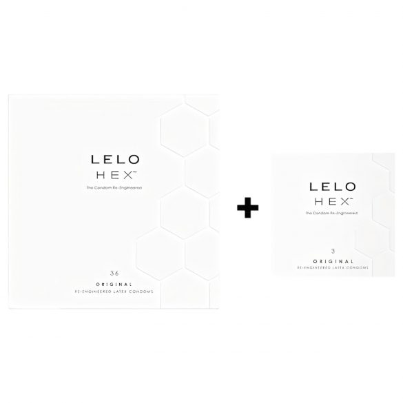 LELO Hex Original - luksus kondomipakkaus (36+3 kpl)