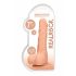 RealRock Dong 7 - realistické dildo s varlaty (17 cm) - přírodní