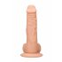 RealRock Dong 8 - Luonnollinen, kiveksikäs dildo (20cm) - luonnollinen