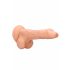 RealRock Dildo 9 - Lifelike with Balls, 9 inches - Natural 