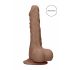 RealRock 10" aidon tuntuinen dildo - tumma luonto