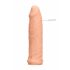 RealRock Penis Sleeve 6 - návlek na penis (17cm) - přírodní barva