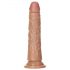 RealRock Slim - aidon tuntuinen dildo 15,5cm (tumma luonnonväri)