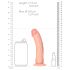 RealRock - realistické dildo s přísavkou - 15,5 cm (přírodní)