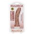 RealRock - aidontuntuinen dildo - 15,5 cm (tumma)