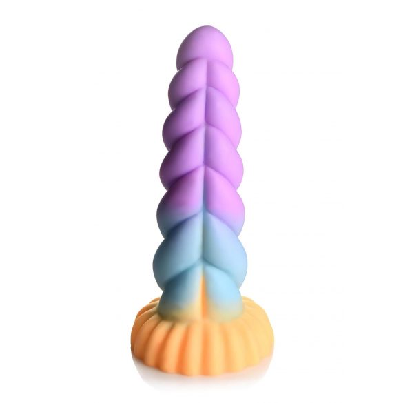 Mystinen unikornidildo - 21 cm (lila-keltainen)