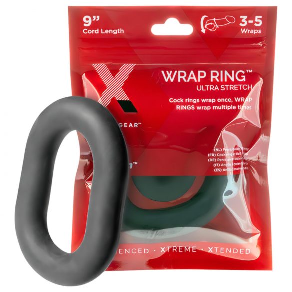 Täydellinen Fit Ultra Wrap - Erittäin paksu penisrengas, musta (22 cm)