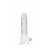 REALROCK - läpinäkyvä realistinen dildo - kirkas (17cm)