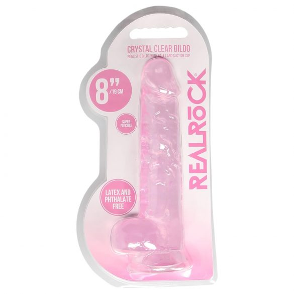 REALROCK - pinkki realistinen dildo (19 cm)