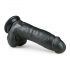 Easytoys - dildo s varlaty a přísavkou (20cm) - černé