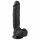 Easytoys - dildo s varlaty a přísavkou (22,5cm) - černé