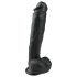 Easytoys - Iso musta dildo imukupeilla (26,5 cm)