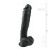 Easytoys - Iso musta dildo imukupeilla (26,5 cm)