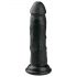 Easytoys - musta realistinen dildo 15,5 cm - imukupilla