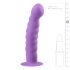 Easytoys - vlnité dildo se svorkami (fialové)