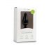 Easytoys Pointy Plug - anální kolík s úchytným kroužkem - střední (černý)