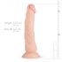 Realistinen Dylan-dildo 23 cm