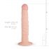 Realistinen Scott-dildo - 25 cm (luonnollinen)