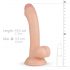 Realistinen Vince - aidontuntuinen esinahkainen dildo - 19,5 cm (luonnollinen)