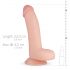 Real Fantasy Cliff - realistické dildo s přísavkou (22cm) - přírodní barva