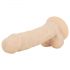 Real Fantasy Percy - připínací, realistické dildo (17,6 cm) - přírodní