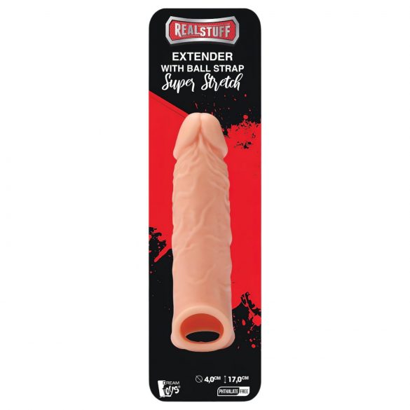 RealStuff Extender 6,5 - návlek na penis - přírodní (17 cm)