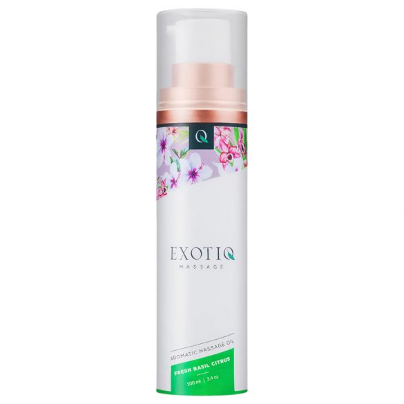 Exotiq - Tuoksuva hierontaöljy - Basilika-sitruuna (100 ml)