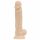 Real Fantasy Ashton - varlatový, realistický dildo - 20,5 cm (přírodní)