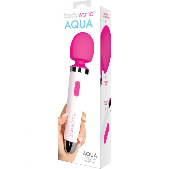 Bodywand Aqua - vedenkestävä vibraattori (valkoinen-rosa)