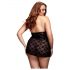 BACI Plus Size - kaunis pitsibabydoll - musta (XL-XXL)