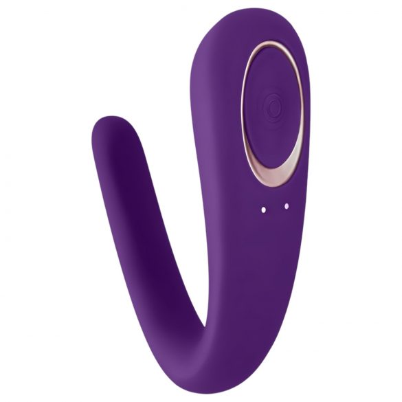 Satisfyer Double Classic - vedenkestävä ladattava parivibraattori (purppura)