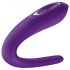 Satisfyer Double Classic - vedenkestävä ladattava parivibraattori (purppura)