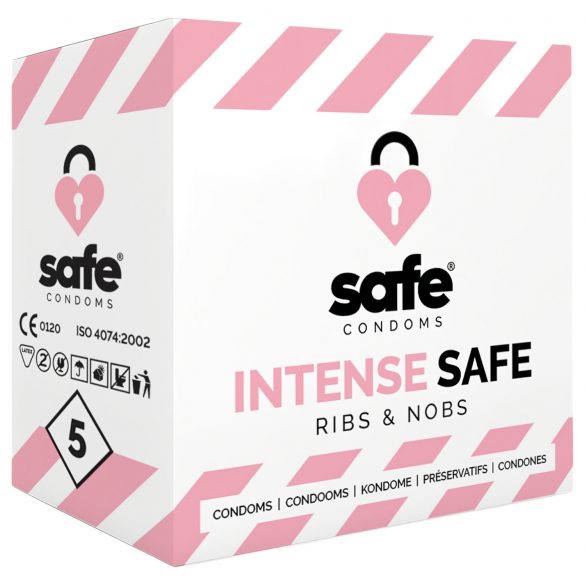 SAFE Intense - urheilullinen ja himokas kondomi (5kpl)